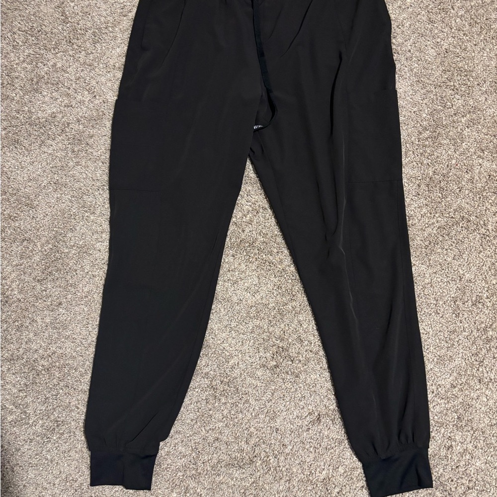 Med Couture Black Jogger Scrub Pants - XL Tall